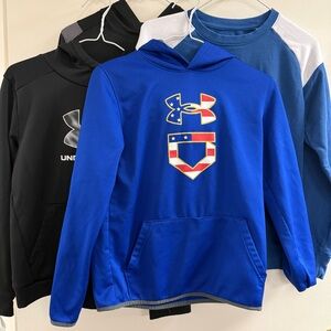 Under armor and Jordan, Nike kids  Hoodie lot